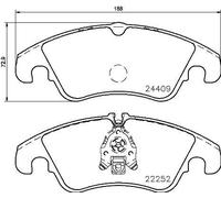 BREMBO P 85 145 Kit pastiglie freno per AUDI A6 Allroad C7 (4GH, 4GJ), A6 C7 (4G