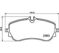 BREMBO Pastiglie Freni P 85 172 Kit Pastiglie Freni,Kit Pasticche Freni VW,MAN,Amarok Pick-up (2HA, 2HB, S1B, S6B, S7A, S7B),Crafter Van (SY_, SX_)