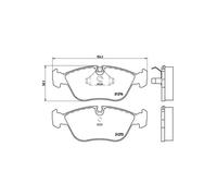 BREMBO P 86 013 Pastiglie freno anteriore per Volvo 850 S70 V70 C70 XC70
