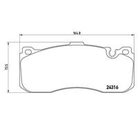 KIT PASTIGLIE FRENO ANT BREMBO BMW 3 Coupé 320 d x 147KW 10>13 P06041