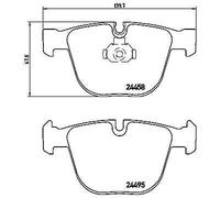 BREMBO P06050 Kit pastiglie freno per BMW X5 (E70), X5 (F15, F85), X6 (E71, E72)