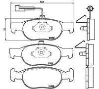 Brembo P 23 057 - Pastiglia Freno - Anteriore