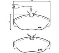 BREMBO P 23 083 Kit pastiglie freni