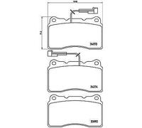 Brembo P 23 098 - Pastiglia Freno - Anteriore