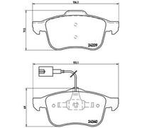 BREMBO P23103 Kit Pastiglie Freno Disco ALFA ROMEO BRAND NEW