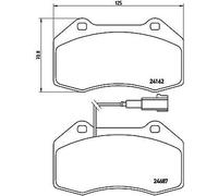 BREMBO Kit pastiglie freni