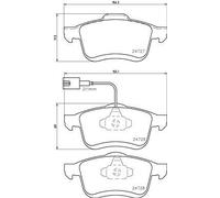 Set di pastiglie freno BREMBO P 23 130, anteriore