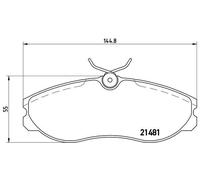 BREMBO P24039 Kit pastiglie freno per NISSAN SERENA (C23), SERENA VAN (C23), TER