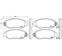 Brembo Kit Pastiglie Freno P24052