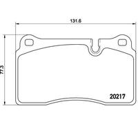 Brembo P 44 018 - Pastiglia Freno - Anteriore