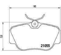 Brembo P 50 011 - Pastiglia Freno - Anteriore