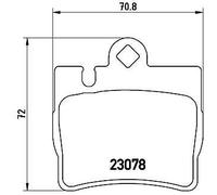 BREMBO P 50 042 Kit pastiglie freni
