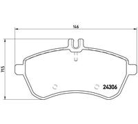 Brembo P 50 070 - Pastiglia Freno - Anteriore