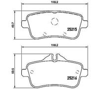 Set di pastiglie freno BREMBO P 50 099, posteriore