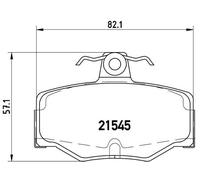Set di pastiglie freno BREMBO P 56 024, posteriore