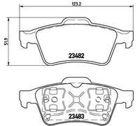 Brembo P 59 044 - Pastiglia Freno - Posteriore