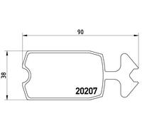 Brembo P 61 002 - Pastiglia Freno - Anteriore