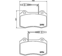 BREMBO P61064 Kit pastiglie freno per PEUGEOT 406 Coupé (8C)