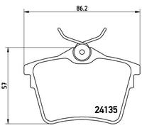 Set di pastiglie freno BREMBO P 61 079, posteriore