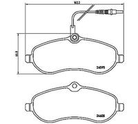 Brembo P 61 096 - Pastiglia Freno - Anteriore
