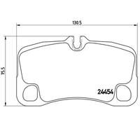Brembo Pastiglie freno posteriori P 65 013 per Porsche 911 Cabriolet