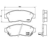 BREMBO P83034 Kit pastiglie freno per TOYOTA CAMRY (_V1_), CAMRY Familiare (_V1_