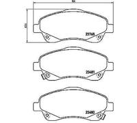 Brembo P 83 046 - Pastiglia Freno - Anteriore
