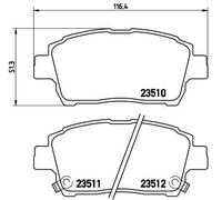 Brembo P 83 051 - Pastiglia Freno - Anteriore