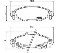 Brembo P 83 053 - Pastiglia Freno - Anteriore