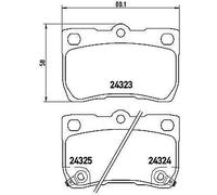 Brembo P 83 073 - Pastiglia Freno - Posteriore