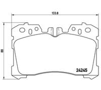 BREMBO P 83 075 Kit pastiglie freni