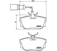 BREMBO P85059 Kit pastiglie freno per VW CALIFORNIA T4 Camper (7DJ, 7DK, 70J), S