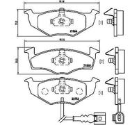 Brembo Kit Pastiglie Freno P85071