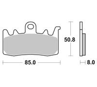 Brembo Pastiglie dei freni High Performance SR Anteriore, 07BB38SR, ECE R90