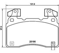 BREMBO Pastiglie Freni Anteriori per Chevrolet Camaro Convertible Corvette Opel