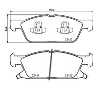 Brembo P 24 188 - Pastiglia Freno - Anteriore