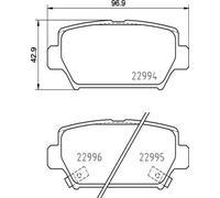 BREMBO P 54 062 Kit pastiglie freni
