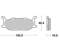 Brembo Pastiglie Freno Sinterizzate MET.SINTER.,ABE,07YA27SA