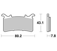 BREMBO 07GR99SA Kit pastiglie freni