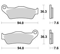 BREMBO KIT PASTIGLIE FRENO ANTERIORE YAMAHA TENERE RALLY ED. 700 21-22-07BB04SA