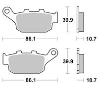 Brembo S.p.A. Pastiglie freno strada metallo sinterizzato - 07HO27SP