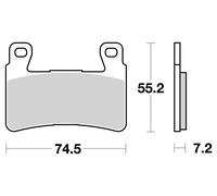 Brembo S.p.A. Pastiglie freno strada metallo sinterizzato - 07HO45SA