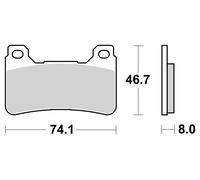 Brembo Pastiglie freno stradali in metallo sinterizzato - 07HO50SA