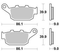 Brembo 07ho53sp Sintered Brake Pads Trasparente