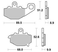 Brembo Pastiglie Freno Sinterizzate SINTER. MET.,ABE,07KA16SP