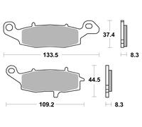 Brembo Pastiglie Freno Sinterizzate SINTER. MET.,ABE,07KA19SA
