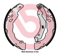 BREMBO S 61 544 Kit ganasce freno per CITROËN,DS,FIAT,OPEL,PEUGEOT,VAUXHALL