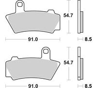 Brembo S.p.A. Pastiglie freno sinterizzate - 07BB40SA
