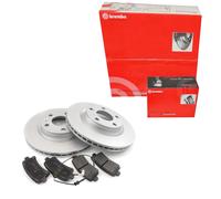 BREMBO Set Dischi Freno Anteriori Ventilati + Pastiglie per Audi A6 Allroad 4FH