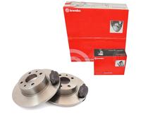 BREMBO Set Dischi Freno Pieno Posteriore + Pastiglie per Peugeot 307 Citroën C4